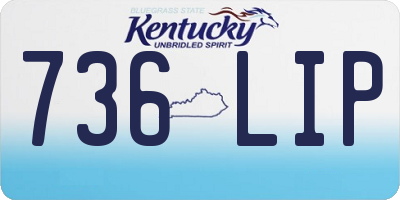 KY license plate 736LIP