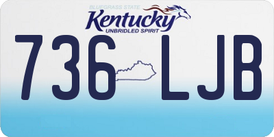 KY license plate 736LJB