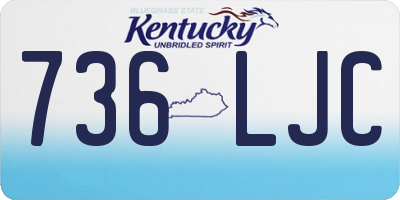 KY license plate 736LJC