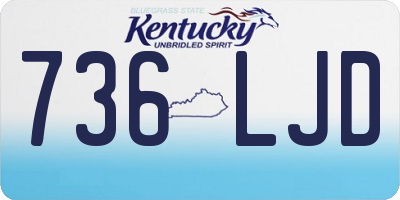 KY license plate 736LJD