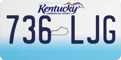 KY license plate 736LJG