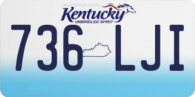 KY license plate 736LJI