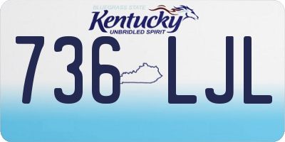 KY license plate 736LJL
