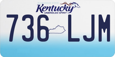 KY license plate 736LJM