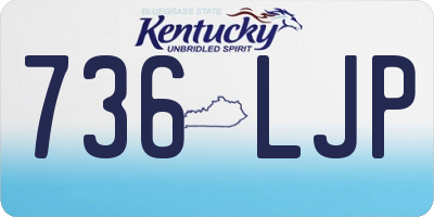 KY license plate 736LJP