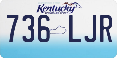KY license plate 736LJR
