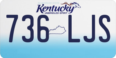KY license plate 736LJS