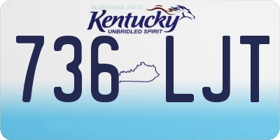 KY license plate 736LJT
