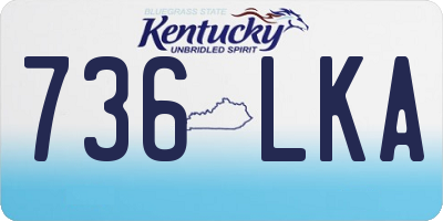 KY license plate 736LKA