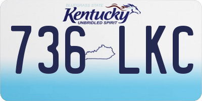 KY license plate 736LKC