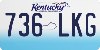 KY license plate 736LKG