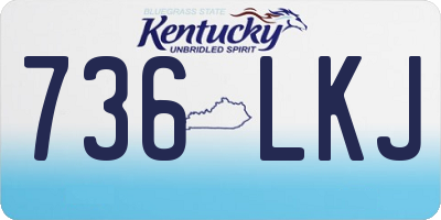 KY license plate 736LKJ