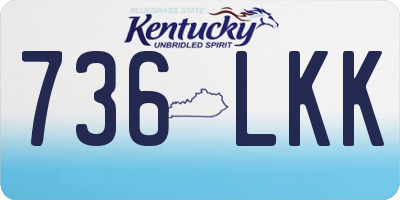 KY license plate 736LKK