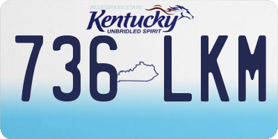 KY license plate 736LKM
