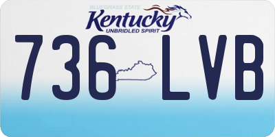 KY license plate 736LVB