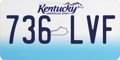 KY license plate 736LVF