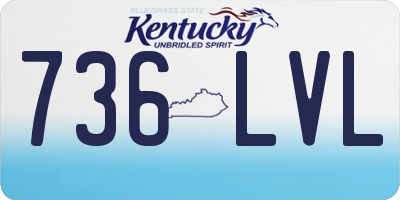 KY license plate 736LVL