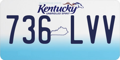 KY license plate 736LVV