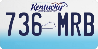 KY license plate 736MRB