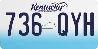 KY license plate 736QYH