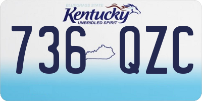 KY license plate 736QZC