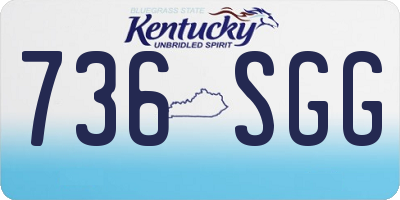 KY license plate 736SGG