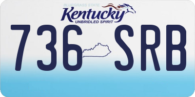 KY license plate 736SRB