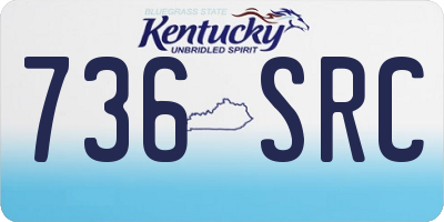 KY license plate 736SRC