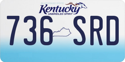 KY license plate 736SRD