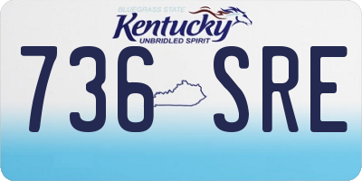 KY license plate 736SRE