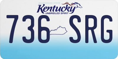 KY license plate 736SRG