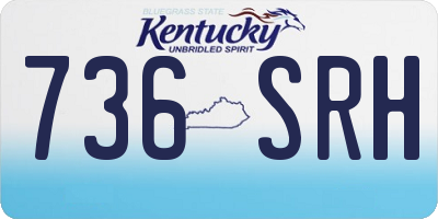 KY license plate 736SRH