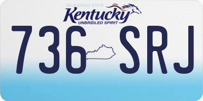 KY license plate 736SRJ