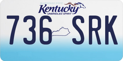 KY license plate 736SRK