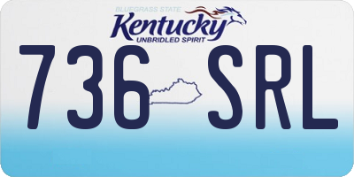 KY license plate 736SRL