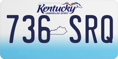 KY license plate 736SRQ