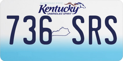 KY license plate 736SRS