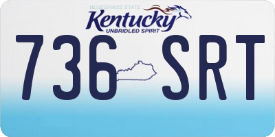 KY license plate 736SRT