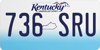 KY license plate 736SRU