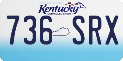 KY license plate 736SRX