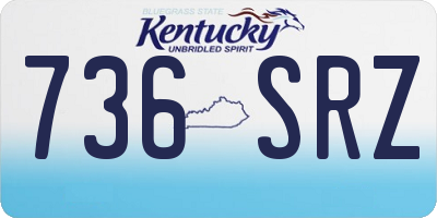 KY license plate 736SRZ
