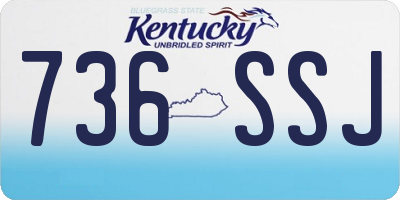 KY license plate 736SSJ