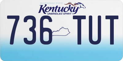 KY license plate 736TUT