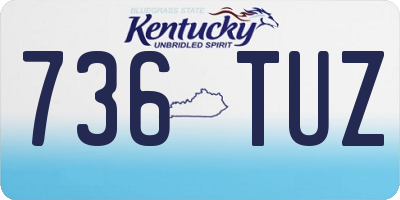 KY license plate 736TUZ