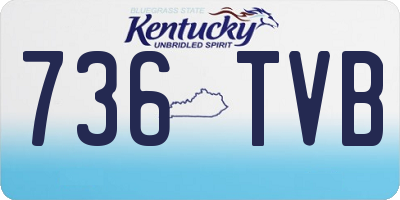 KY license plate 736TVB