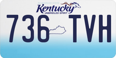 KY license plate 736TVH