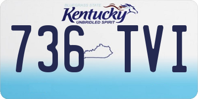 KY license plate 736TVI