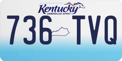 KY license plate 736TVQ