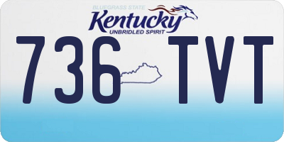 KY license plate 736TVT