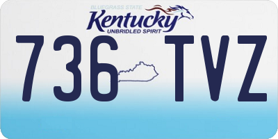 KY license plate 736TVZ